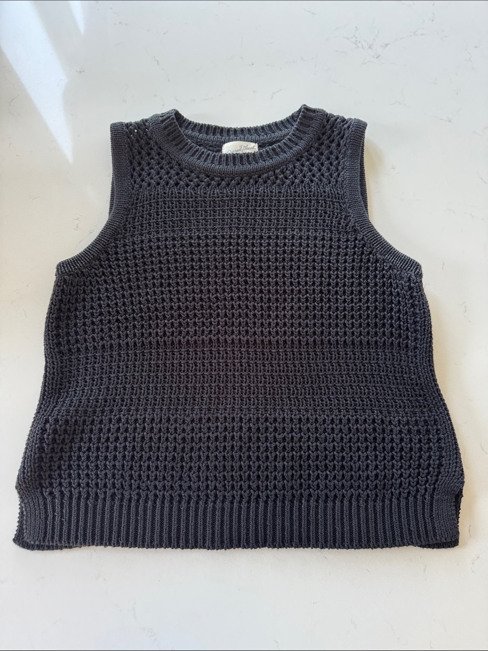 Women's Universal Thread  Black Knit Sleeveless Sweater Vest Sz: M NWOT